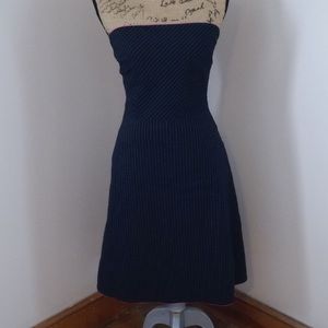 Black striped dress. Size 4